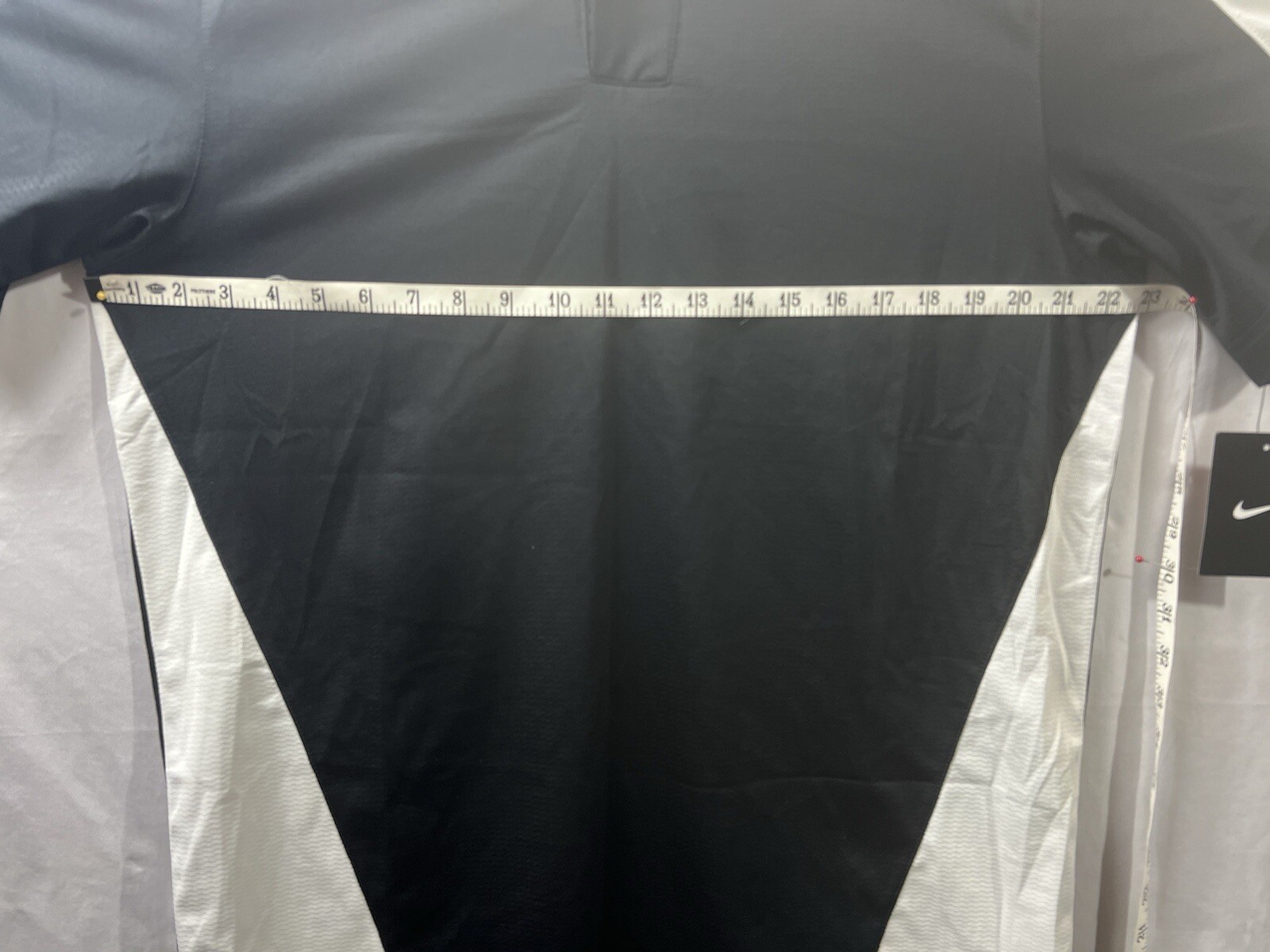 Nike Team Baseball Practice One Button Henley Men's Large Black White BQ5399-012 gallery