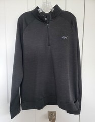 Greg Norman 1/4 Zip Sweatshirt Sweater Black XL
