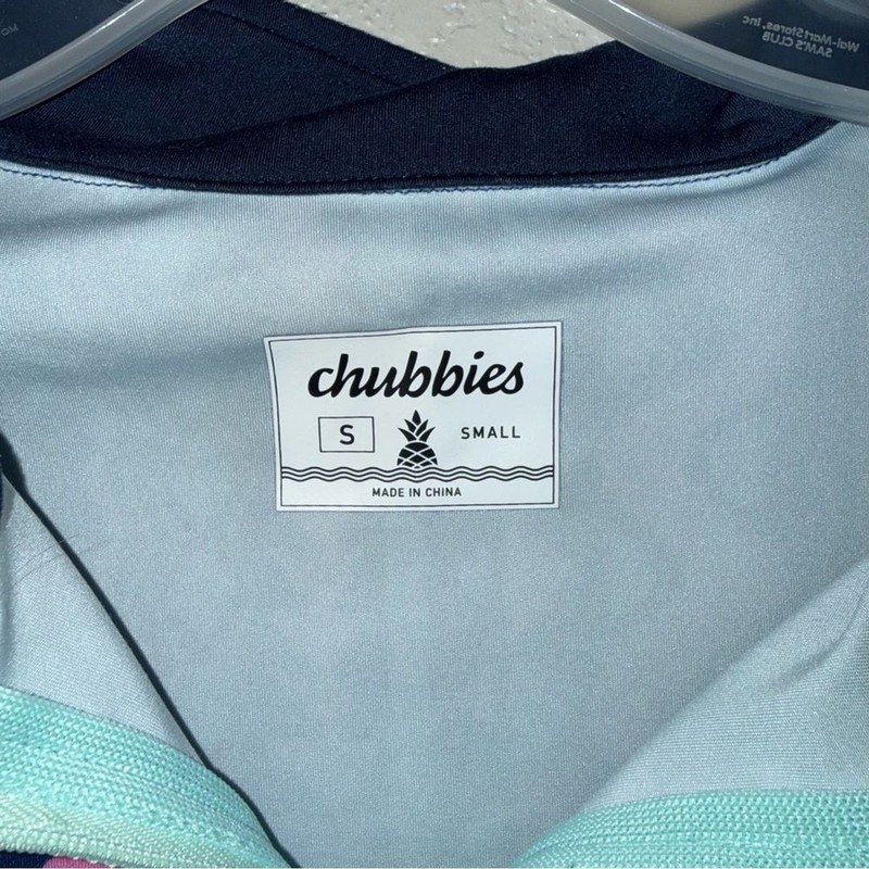 Chubbies Men’s The Hammer Quarter Zip Long Sleeve Pullover Top Size S gallery