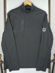 RLX Ralph Lauren Size XL Black Graph Check 1/4 Zip Windshirt Jacket Mens Golf