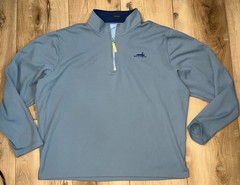 Turtleson Mens Golf Performance 1/4 Zip Pullover Long Sleeve Blue Size XL