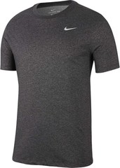 NWT Nike Dri-Fit Cotton Crew T-Shirt Men’s Large Black Heather Silver AR6029-032