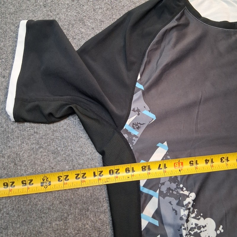 nike fit tee shirt mens medium abstract pattern poly spandex blend multicolor gallery