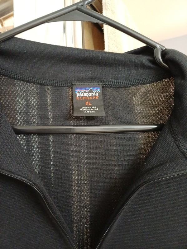 Vintage Patagonia Capilene Shirt Mens XL Black Quarter Zip USA 90s gallery