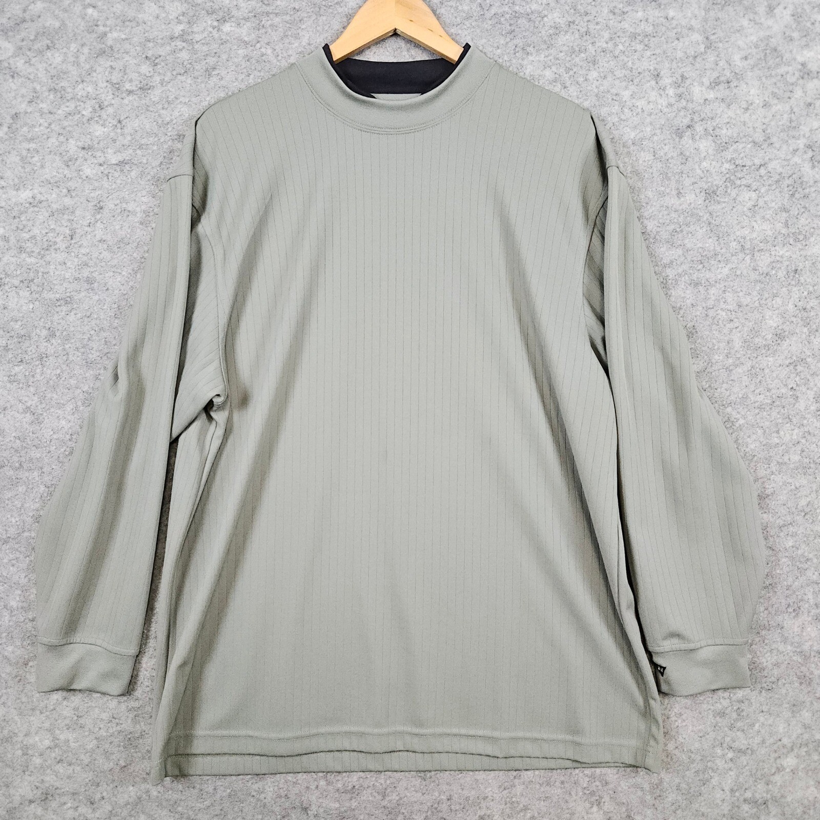 Wedge Golf Men's Sage Green Long Sleeve Pullover Size L Preppy Country Club gallery