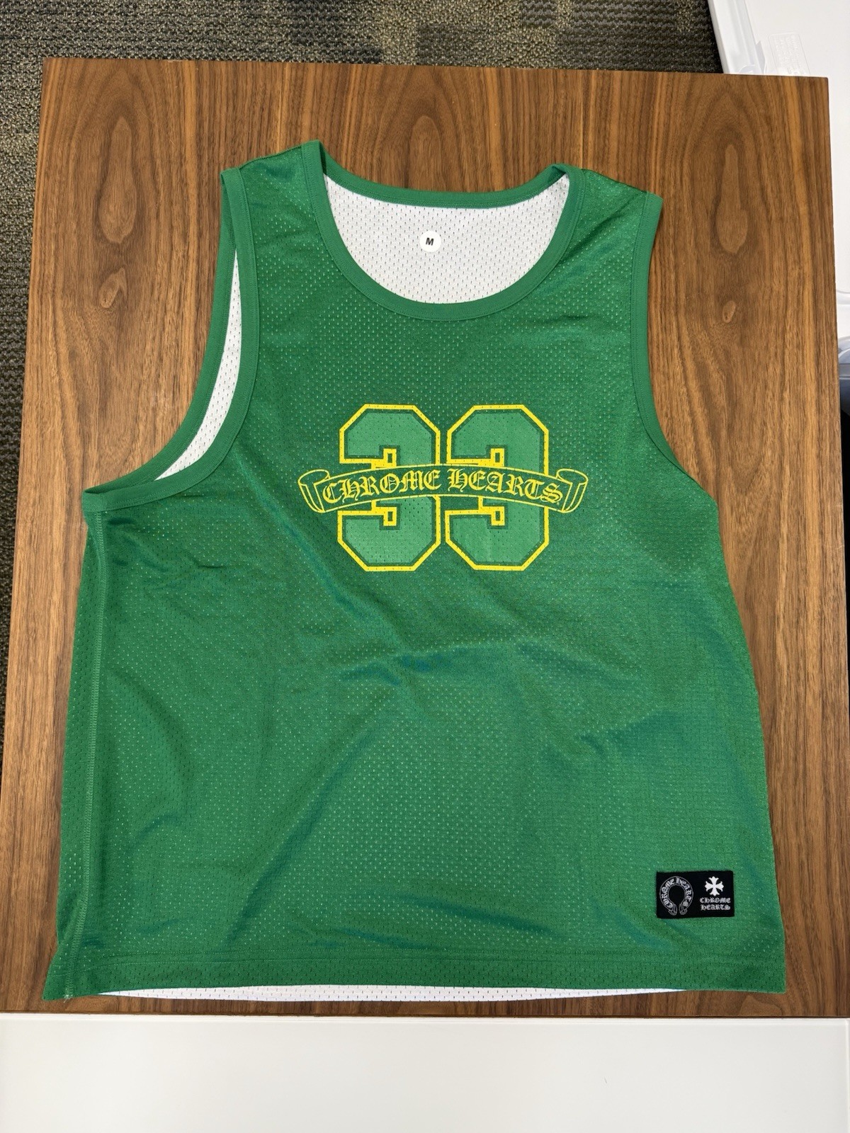 CHROME HEARTS MESH WARM UP JERSEY REVERSIBLE Mesh Tank Top Size Medium gallery