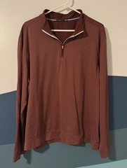 Southern Tide Maroon Quarter Zip Tide to Trail XL Long Sleeve Shirt Mens EUC