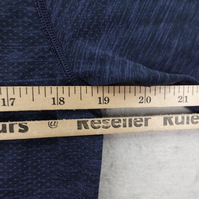 Lululemon Shirt Mens Medium Blue Heather Metal Vent Tech Performance Gym Workout gallery