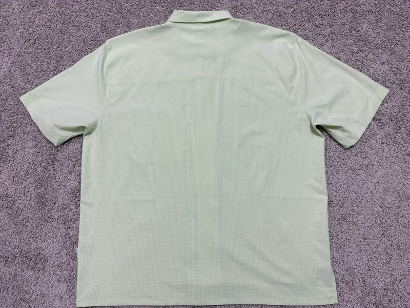 Lululemon Airing Easy Camp Collar Shirt Pocket Short Sleeve Light Green Men XXL? gallery