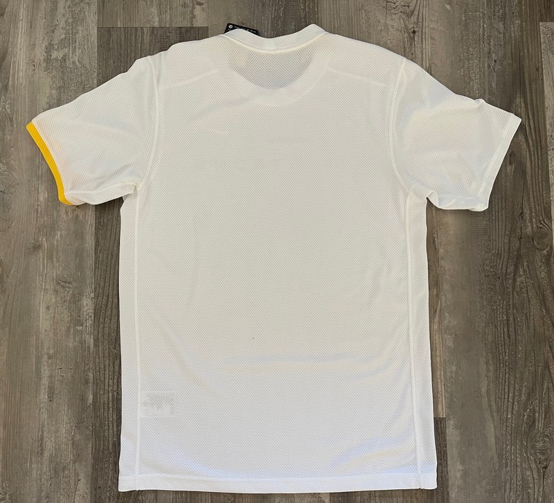 Nike Men’s Live Strong Training T-Shirt White Yellow Sz S 341394-100 gallery