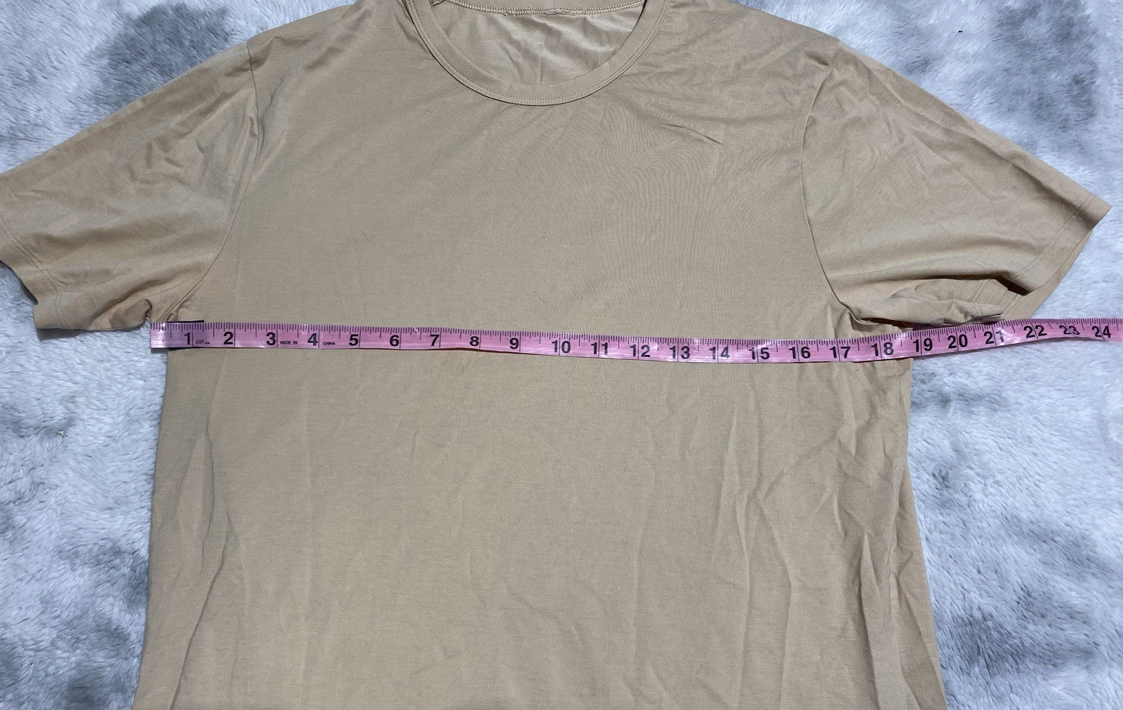 Lululemon Tan T Shirt Basic Athletic Stretch Comfort Mens Small/Medium ? gallery