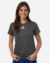 Adidas Women’s Small Gray Performance Pre-Game T-Shirt Crew Neck Athletic Tee