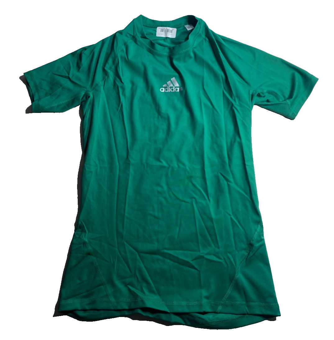 Adidas Alphaskin Compression Shirt Mens Medium Green Climalite Athletic Training gallery