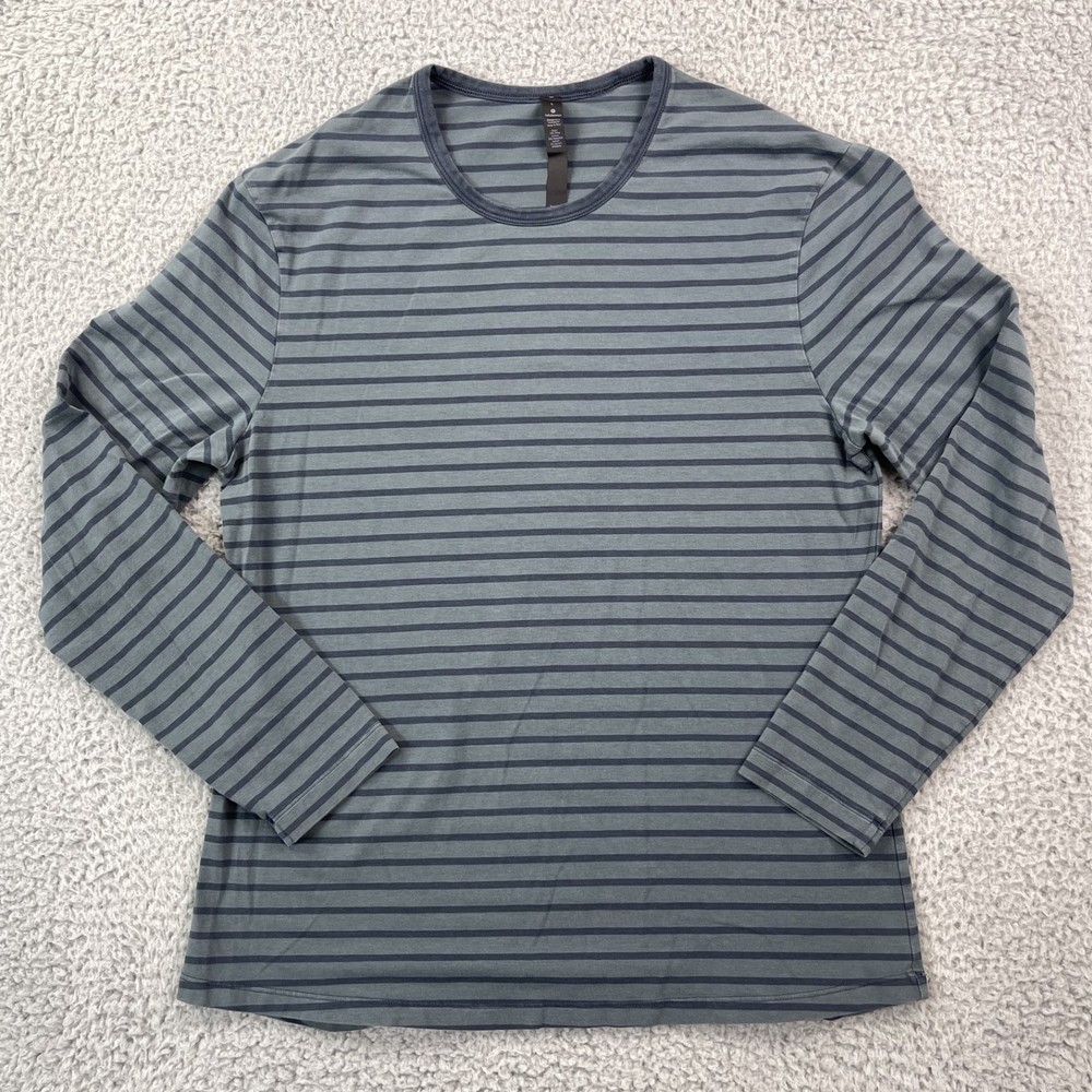 Lululemon Mens Large 5 Year Basic Long Sleeve Shirt Yachtie Sea Steel Gravity