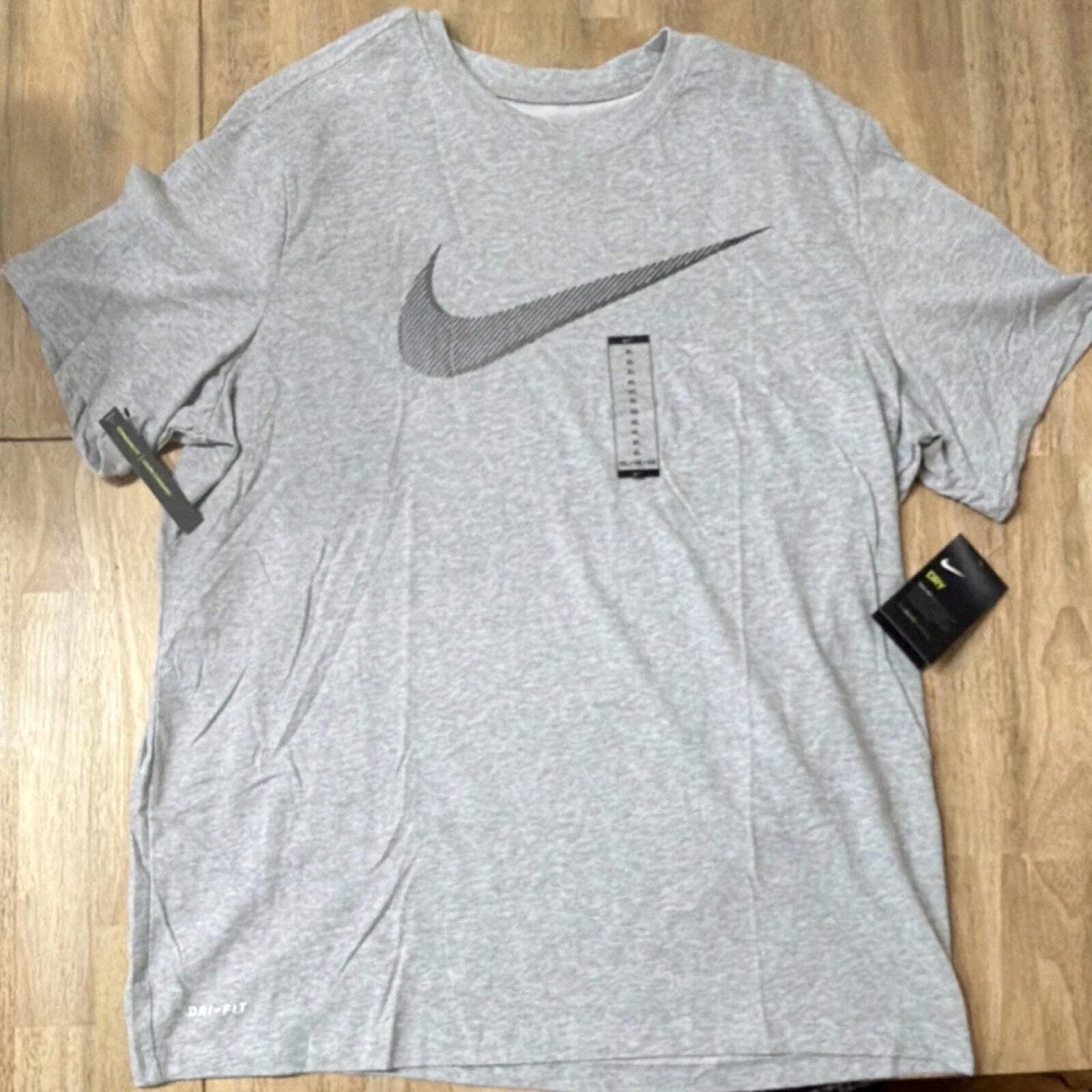 Nike The Nike Tee Dri-FIT Men's Gray L Short Sleeve T-Shirt AR5968-063 gallery
