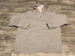 Vtg Nike Center Check Swoosh Vintage Gray Hoodie Pullover Sweatshirt XXL Adult