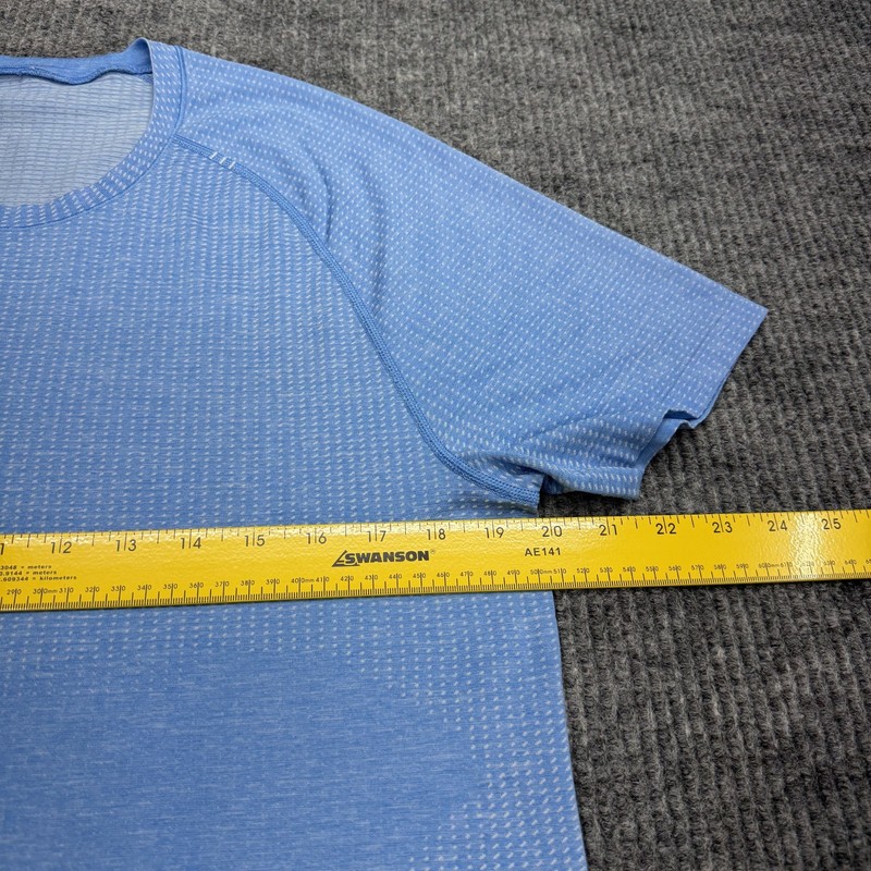 Lululemon Metal Vent Tech Shirt Mens M Blue Short Sleeve Gym Running Activewear gallery