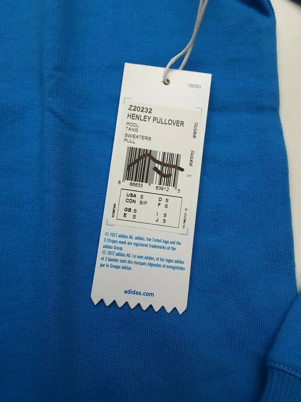 Adidas Opening Ceremony 2012 Henley Pullover Pool Blue Size S gallery