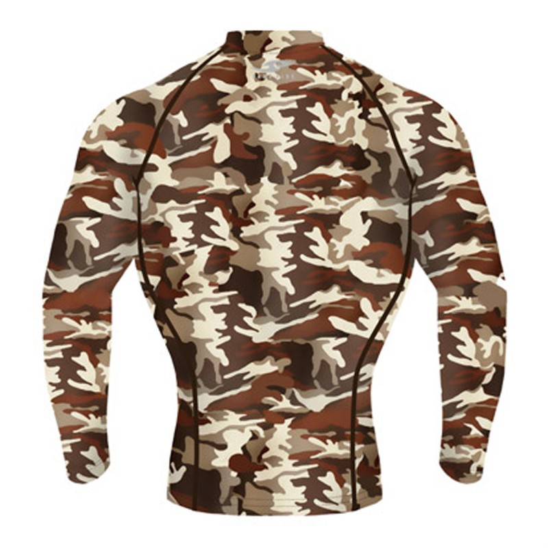 Take Five Mens Skin Tight Compression Base Layer Running Shirt S~2XL Camo 062 gallery