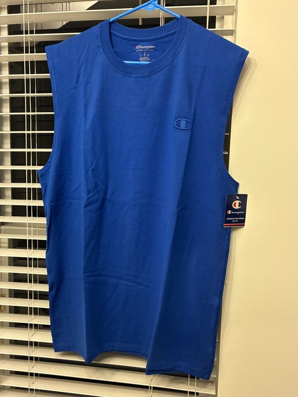 Champion Men's Classic Jersey Muscle T-Shirt size LARGE gallery