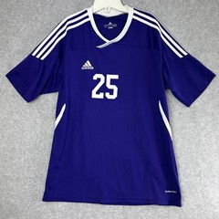 Adidas Men’s Climacool Jersey Shirt 3 Stripes Soccer Training Large Purple #25