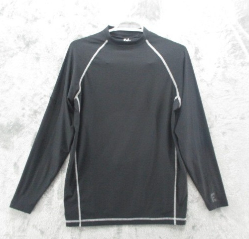 Footjoy Thermal Base Layer Mens Medium Black Long Sleeve Shirt Logo Embroidered gallery