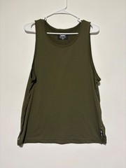 ASRV Men Size S Olive Green AeroSilver Tank Top Wear Stain DSG-0146