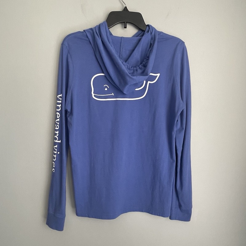 Vineyard Vines Hoodie Men's S Blue Cotton Pullover Long Sleeve Whale Spellout gallery
