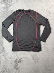 Terramar Shirt Mens Small Black Long Sleeve Base Layer Thermal Athletic W8267