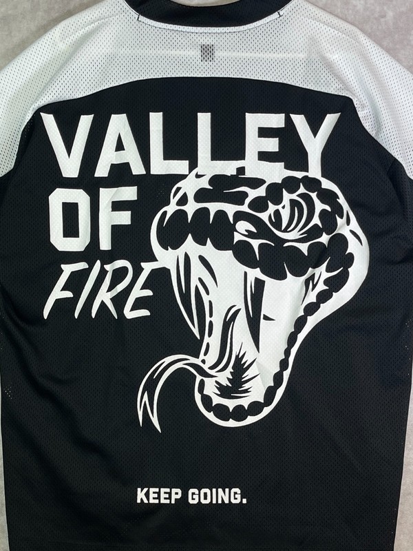 ASRV Jersey Mens Medium White SM '23 Unreleased Valley of Fire Mesh Short Sleeve gallery
