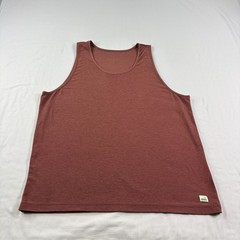 Vuori Strato Tech Tank Top Shirt Mens Large Red Gym Muscle Stretch Training