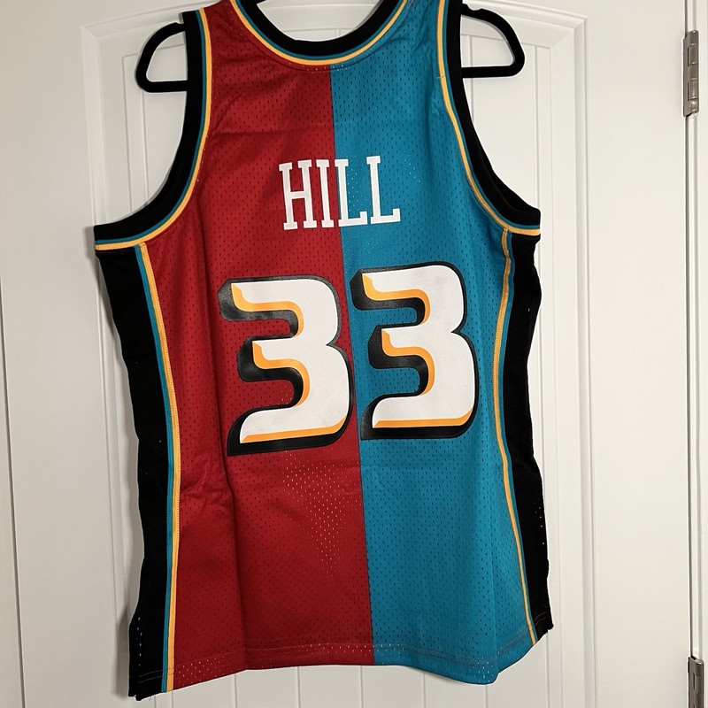 MITCHELL & NESS NBA SPLIT SWINGMAN JERSEY DETROIT PISTONS 1999 GRANT HILL LARGE gallery