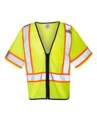 Kishigo 1565-1566 Class 3 Mesh Zippered Vest