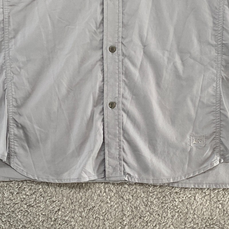 REI Hiking Shirt Mens XL Sahara Short Sleeve Button Up Vented Outdoor Stretch gallery