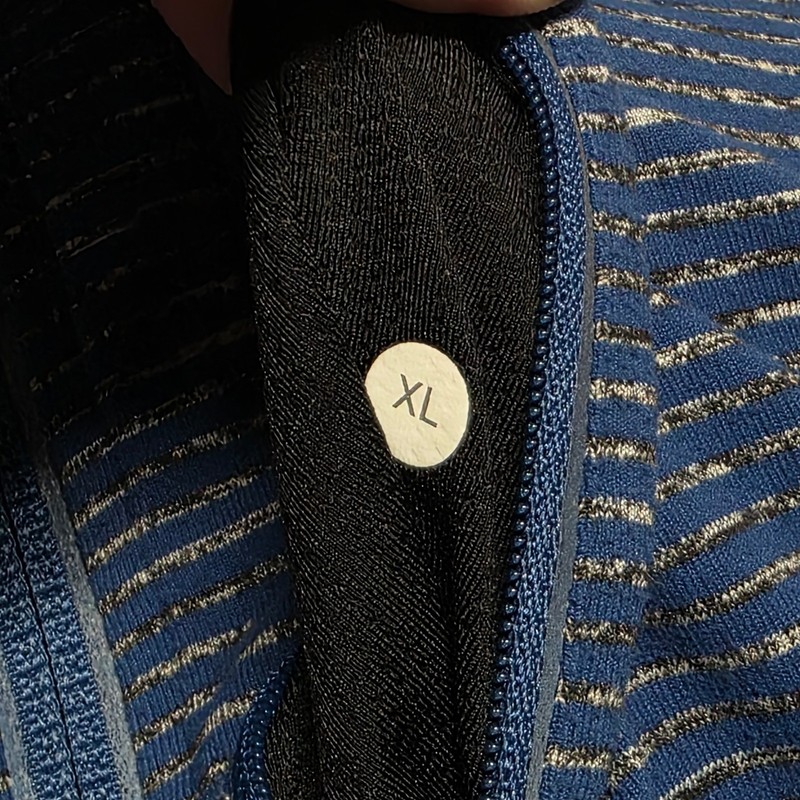 Lululemon Mens XL Blue Striped 1/4 Zip Pullover Long Sleeve Athletic Sweatshirt gallery
