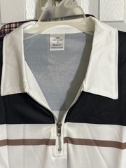 MEN UNBRANDED XXL LONG SLEEVE JERSEY WITH ZIP AND POINTED COLLAR