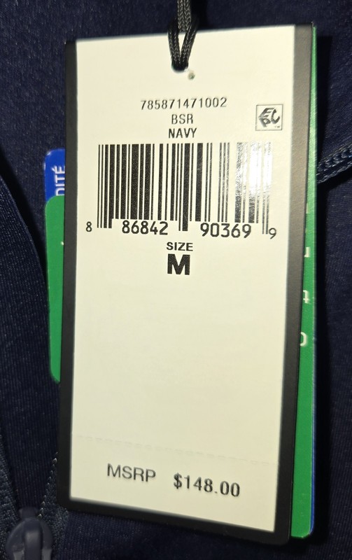 RLX Ralph Lauren Medium 1/4 Zip Navy Blue Stretch Wicking gallery