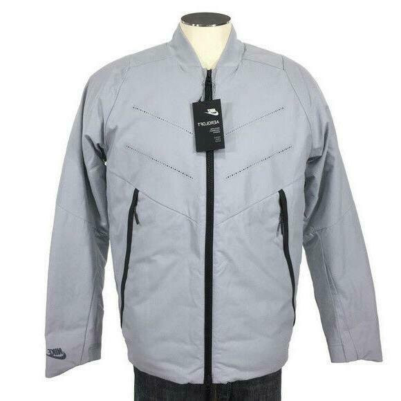 🔥Nike Sportswear Aeroloft Bomber Gray Black Jacket 863726-012 SMALL NWT $325.00