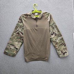 Condor Men Shirt XL Green Camouflage Combat Multi Cyre Precision Quarter Zip