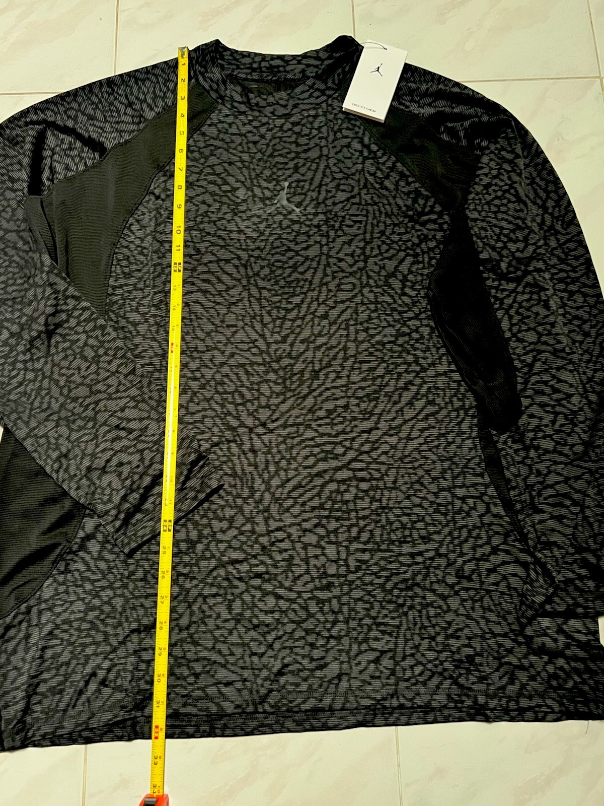 Men 2XL New NIKE Air Jordan Dri-Fit ADV Long Sleeve Shirt Black FD8123-022 $80 gallery