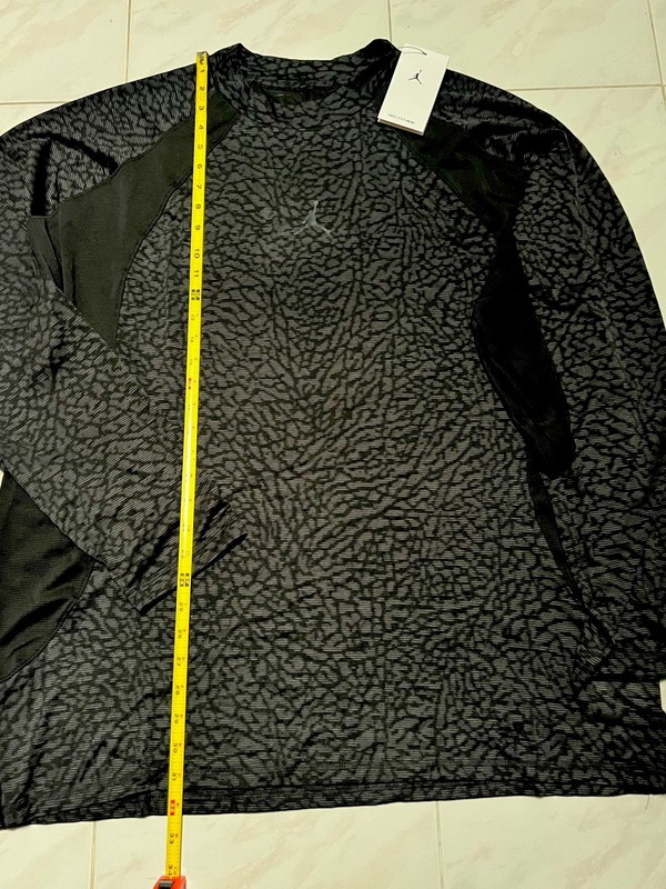 Men 2XL New NIKE Air Jordan Dri-Fit ADV Long Sleeve Shirt Black FD8123-022 $80 gallery