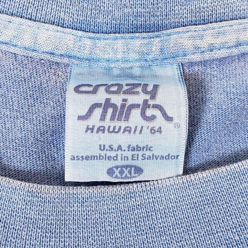 Vintage Crazy Shirts Mens 2XLarge Blue Turtle Blue Honu Hawaii Crewneck gallery