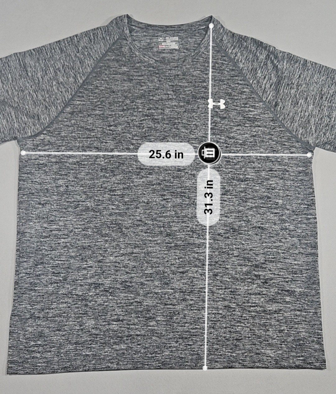 Under Armour HeatGear Mens Shirt 2XL Gray Heathered Short Sleeve Athletic Tee gallery