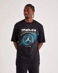 MENS JORDAN SPORT 85 TEE BLACK TEAL FB7445-010 Sz XL