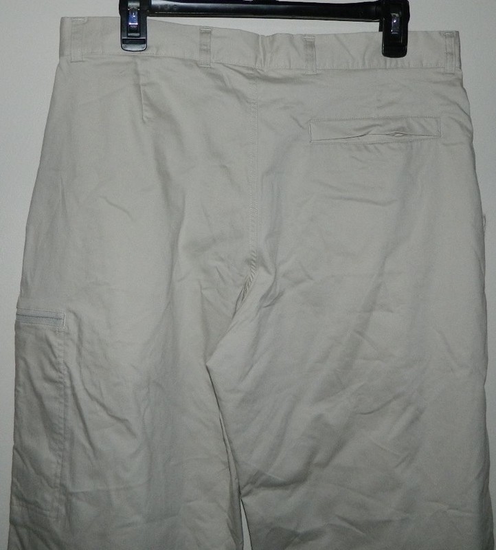 New Men Adidas WE Athletic Pants Solid Beige Casual Camping Hiking Cargo Sz 32 gallery