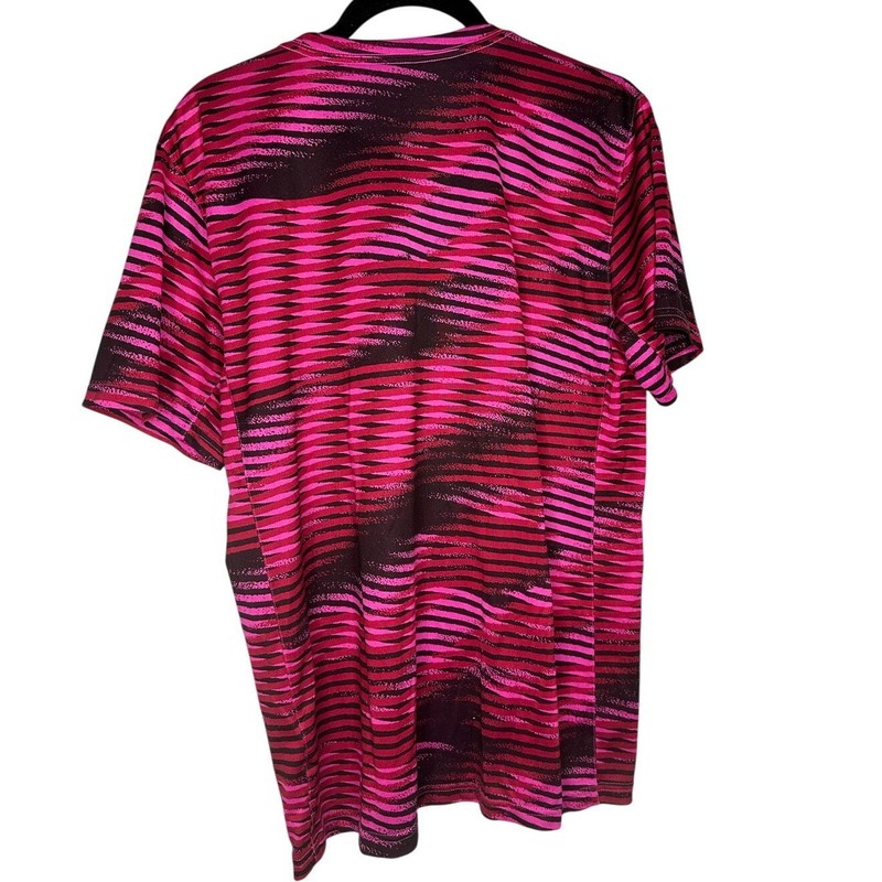 Nike Dri Fit Tee Size Medium Pink Purple Athletic Running Activewear T-Shirt gallery