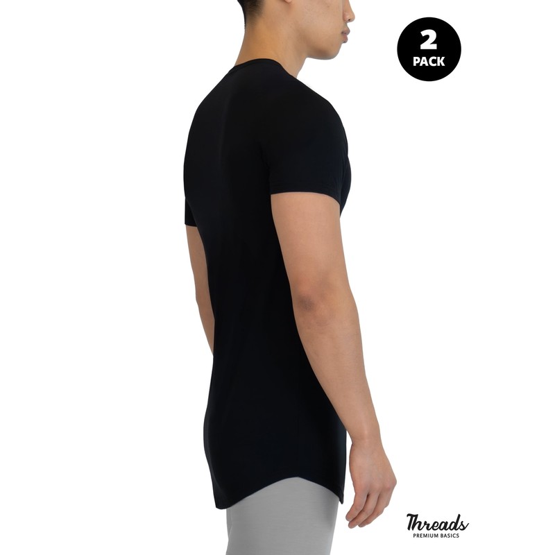 Threads Men's 2-PACK Anti-Odor Moisture Wicking Short Sleeves T-Shirts: S-2XL gallery