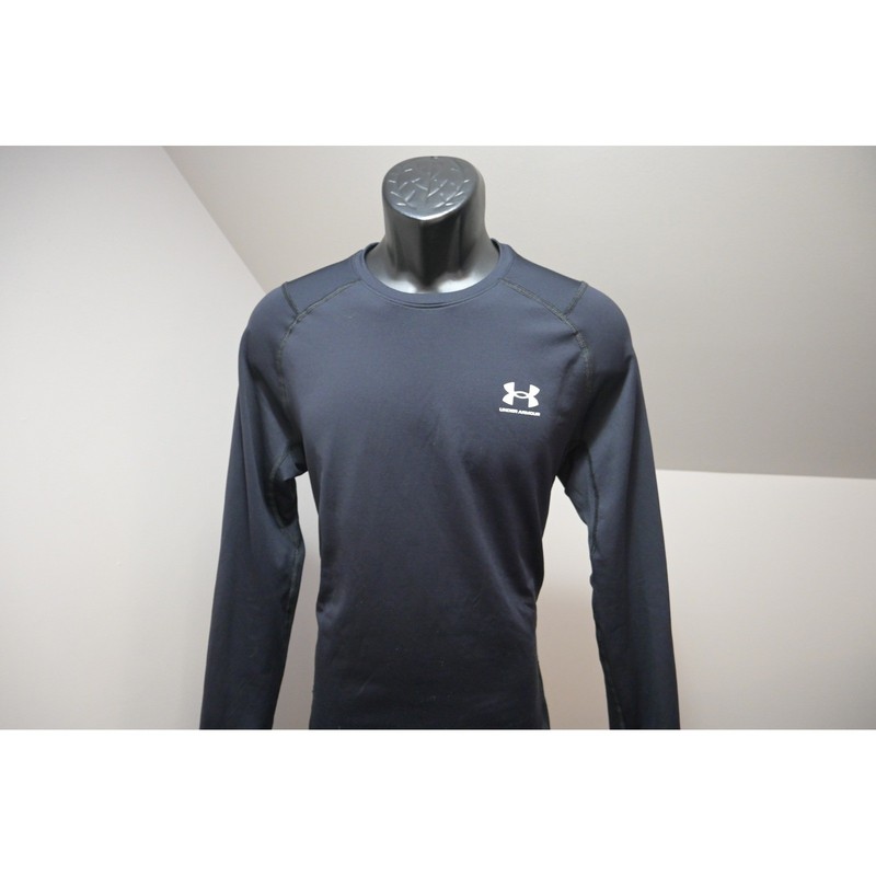Under Armour ColdGear Shirt Mens Large Black Fitted Long Sleeve Athletic EUC gallery