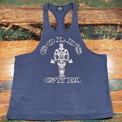 Vintage Golds Gym Tank Top Mens XL Stringer Made In USA Body Building Shirt