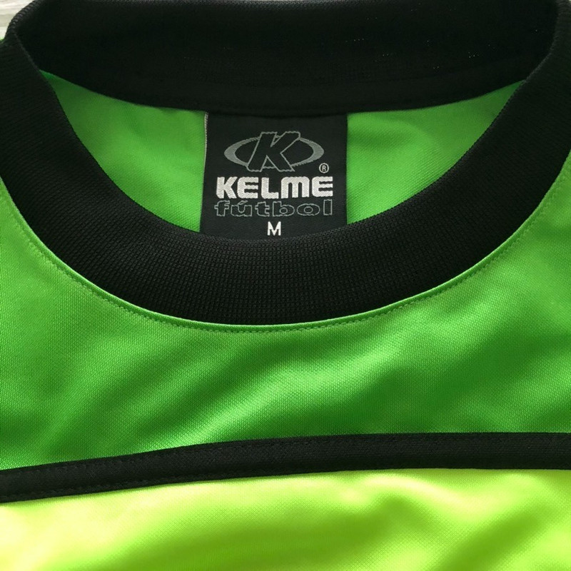 Kelme futbol jersey M neon green black polyester gallery
